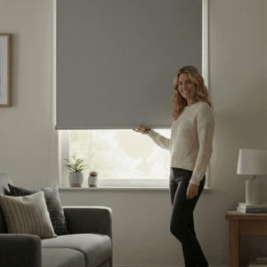 וילון גלילה 100% אטום לשמש